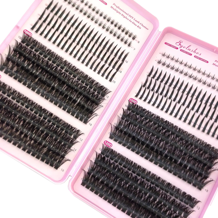 HBZGTLAD 3D Nerz Wimpern Bündel, Black, Natürlich, Unisex - Bild 2
