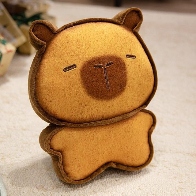 Kreatives weiches Toast-Capybara Kissen, Plüschtier Puppe, 17cm - Bild 1