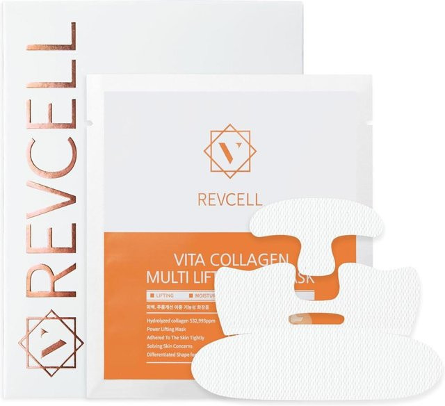 REVCELL Vita Kollagen Full Face Lifting Maske, 5 Stück, Unisex - Bild 1