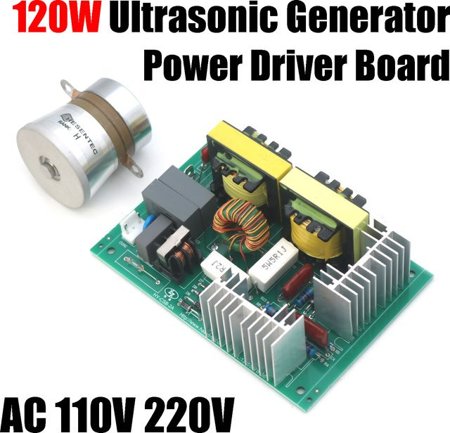 LUI Ultraschall-Reinigungsmaschine Treiberplatine mit 120W und 40Khz sowie 50W und 40K Wandler Vibrator für Geschirrspüler, AC 110V 220V - Bild 1