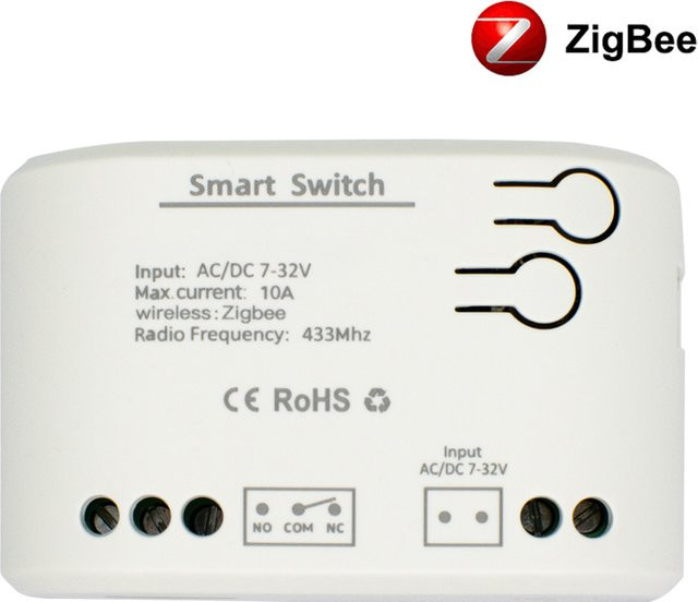 Scimagic-RC Zigbee Smart Relais Modul 1CH mit Wi-Fi und RF433 Drahtlose APP Fernbedienung in Weiß für Tuya und Smart-Life kompatibel mit Alexa - Bild 1