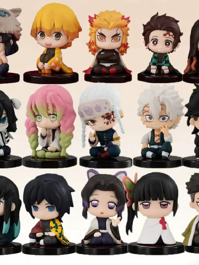 Bandai Demon Slayer, Q-Version Sitzende Geisterpuppe, 5-teiliges Set - Bild 5