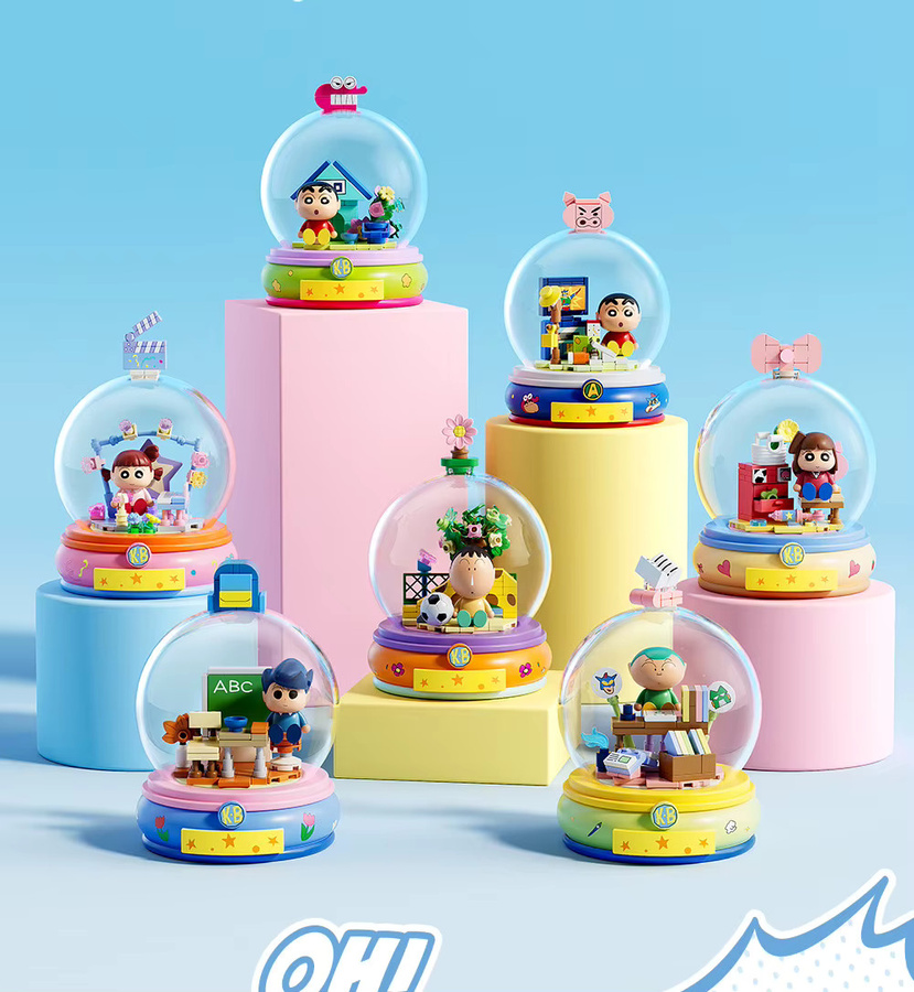 AREAX Crayon Shin-chan Figuren-Bausteine, Blindbox, Montagemodell - Bild 2