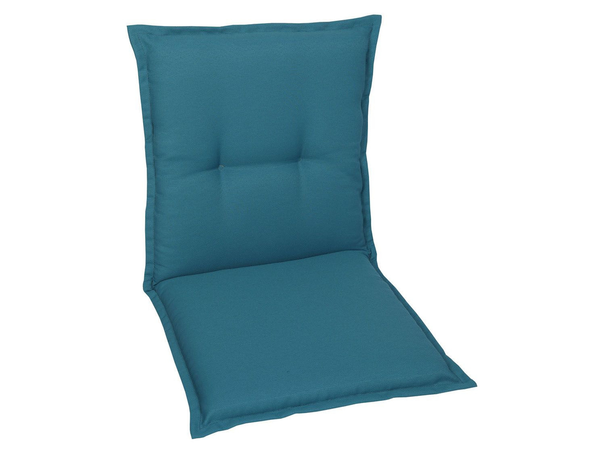 GO-DE TEXTIL Gartenauflage Uni für 2er Set Niederlehner in Petrol - Bild 2
