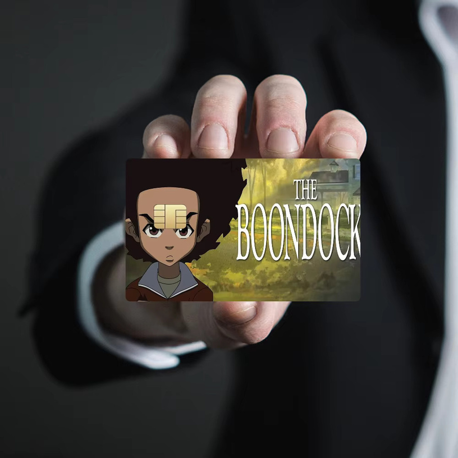 Wasserdichter Die Boondocks Kreditkarten Aufkleber in Multicolour für VISA und U-Bahn Zugangskarten - Bild 2