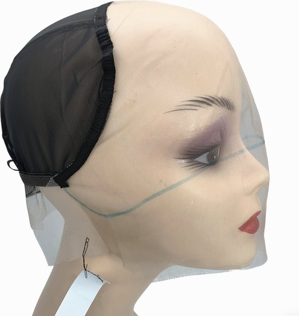 1 Stück gewölbte Spitzenperückenkappen mit verstellbaren Trägern, Unisex - Bild 1