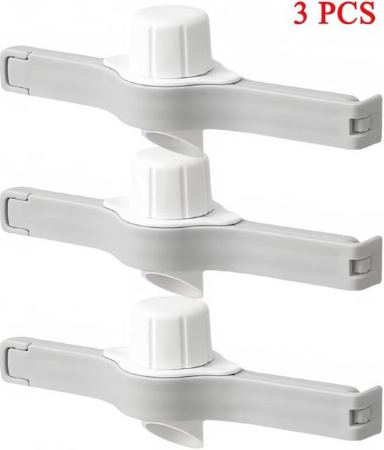 Yiran Furniture Verschlussbeutel Clips aus Kunststoff in Weiß zur Küchenaufbewahrung von Lebensmitteln und Snacks - Bild 1