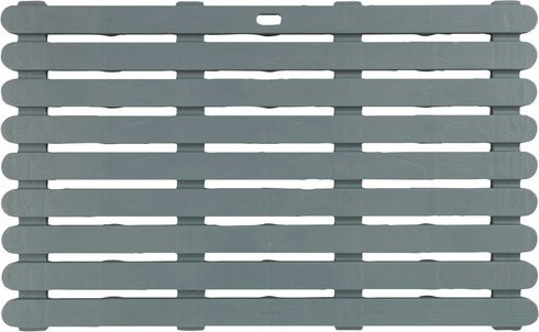 Wenko Badematte Grau, rutschfest und modern, Breite: 80 cm, Tiefe: 50 cm - Bild 1