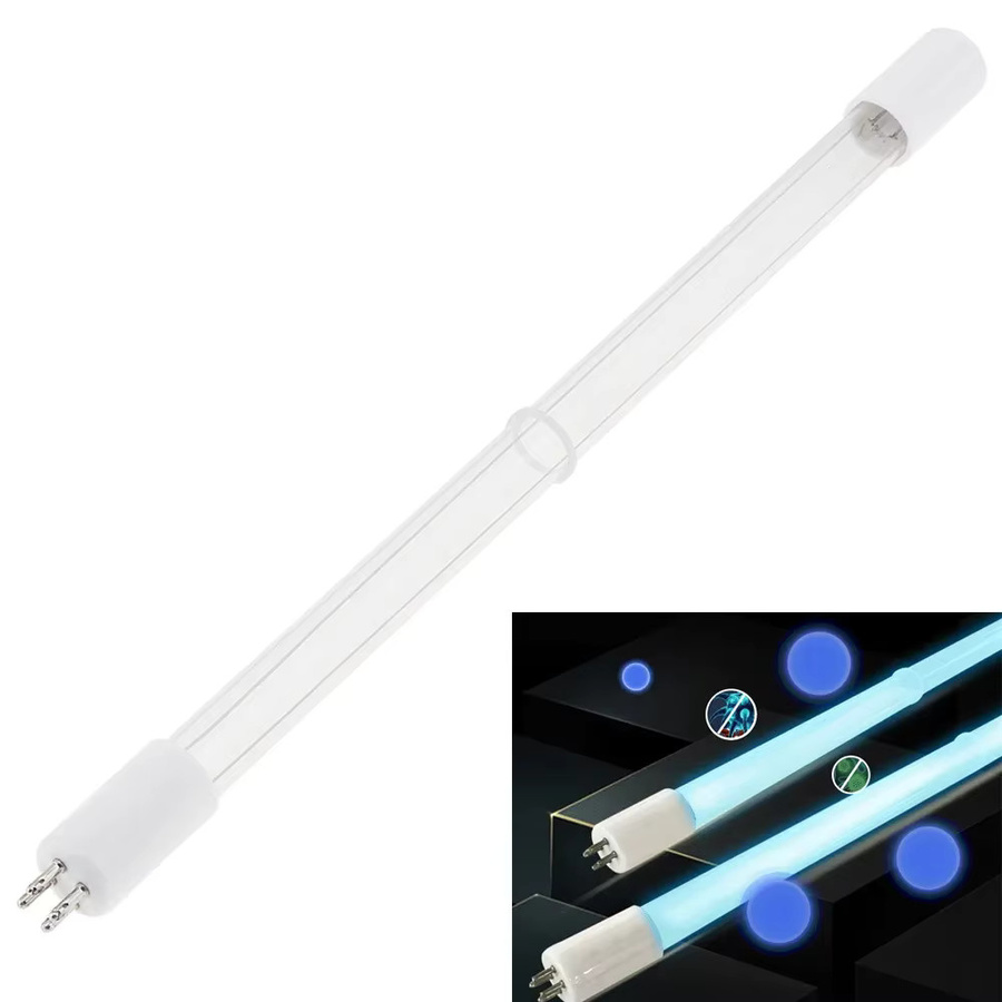 RTNLIT UV-Sterilisationslampe Ultraviolettfilter mit geradem Rohr und einseitigem 4-Nadel-Anschluss für Luftreinigungsgeräte, transparent - Bild 1