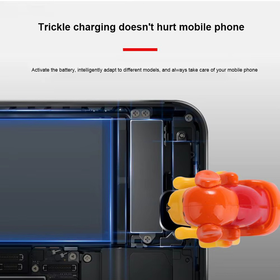 APWIKOGER USB-C Ladekabel in Orange mit Datenübertragung im Hunde-Design für Mobiltelefone - Bild 3