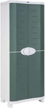 Intergard Kunststoffschrank als Lagerschrank und Balkonschrank in Grün, Höhe: 184 cm, Breite: 70 cm - Bild 1