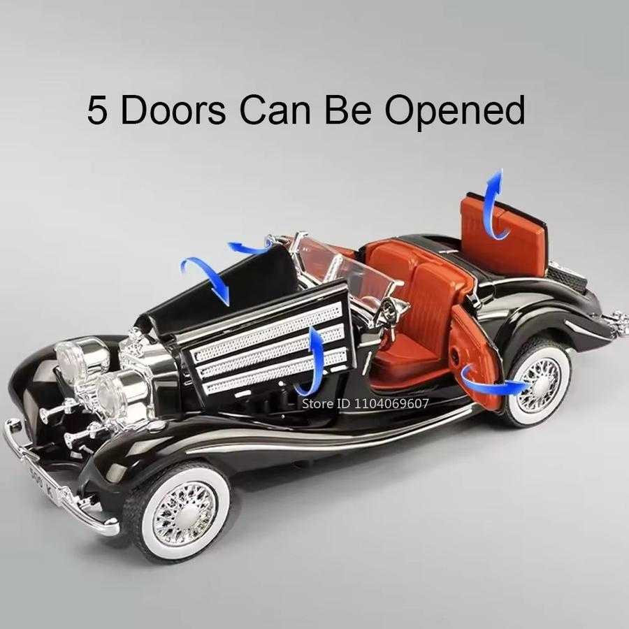 MAKEDA 500K Oldtimer Modell, 1:32, Metall, mit Licht und Sound - Bild 2