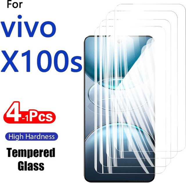 HD Displayschutz aus gehärtetem Glas für Vivo X100s, transparent, 1-4 Stück - Bild 1