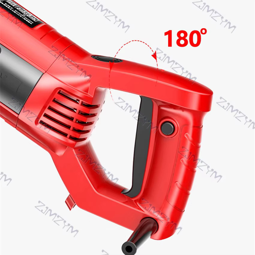 ZJMZYM KCJ-001 Handgeführter Elektrischer Wandfräser 220V Lasergeführte Schlitzmaschine für Ziegelwand und Beton in Rot - Bild 4