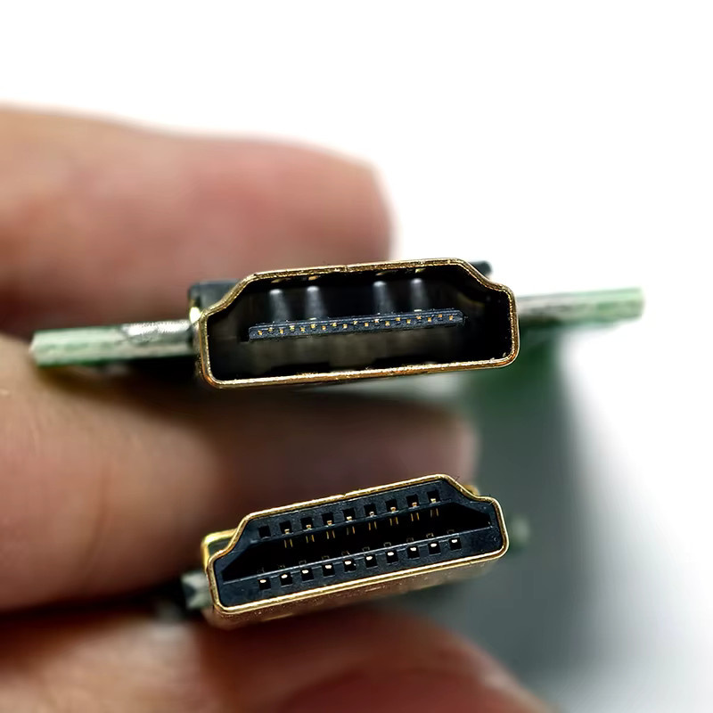JCD HDMI Verbinder 19+1 Vergoldeter DIY Reparaturstecker für Standard HDMI Kabel - Bild 3