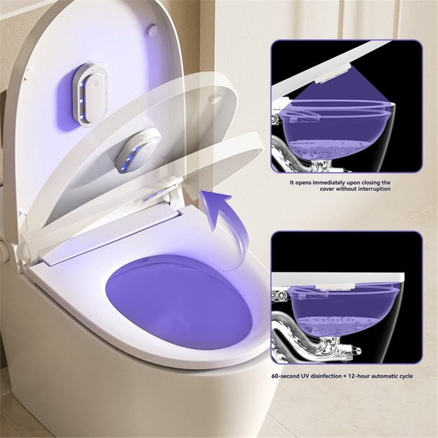 ABZJ Intelligente Toilettensitz-Desinfektionsbox mit Geruchsreduzierung in Weiß - Bild 1