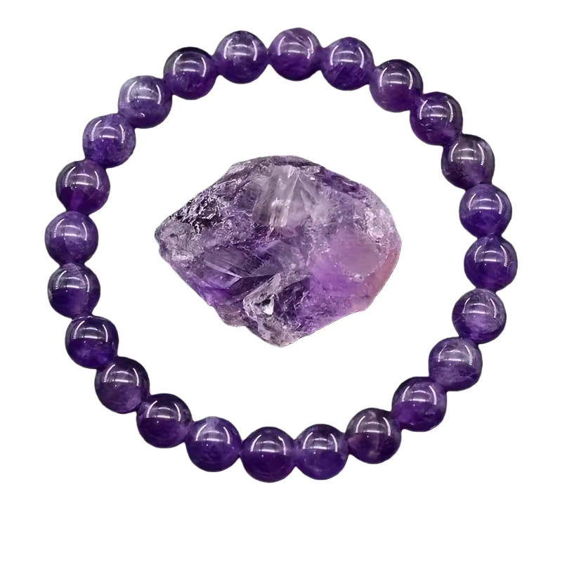 Armband-Set, Amethyst, Tigerauge, Obsidian, blauer Apatit, Perlen, Bunt, Unisex - Bild 2