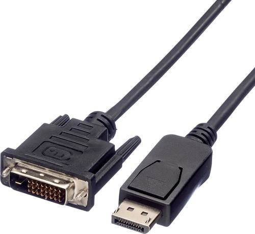 Value DisplayPort auf DVI-D 24+1pol. Adapterkabel, Schwarz, Länge: 3,00 m - Bild 1