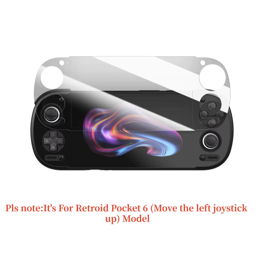 APWIKOGER HD-Folien-Schutzaufkleber für Retroid Pocket 6 Handheld-Spielekonsole, transparent, kratzfest und mit vollständiger Abdeckung - Bild 4