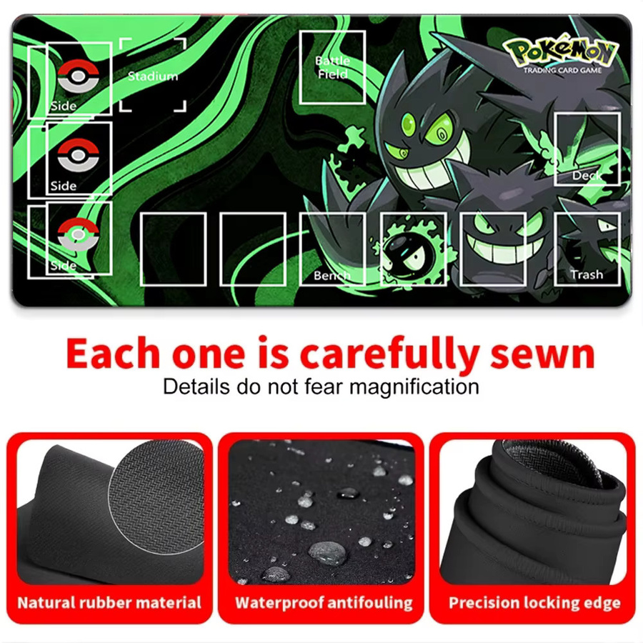 Potdemiel Pokémon Spielmatte, Gengar-Evolution-Design, Grün, Zubehör - Bild 4