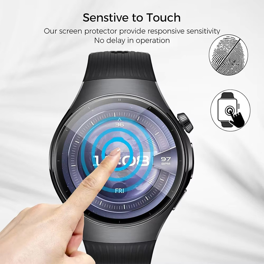Huawei Displayschutzfolie Hydrogel, Huawei Watch 5, 42 mm, 46 mm, Unisex - Bild 2