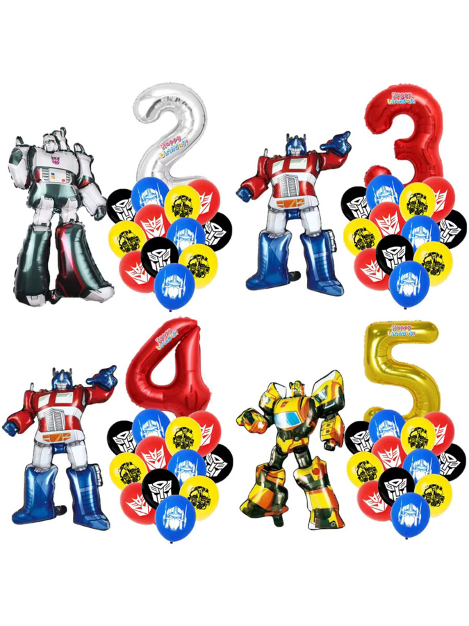 TOPTOY Transformers Optimus Prime und Bumblebee Aluminiumfolienballons, 12-teiliges Set - Bild 3