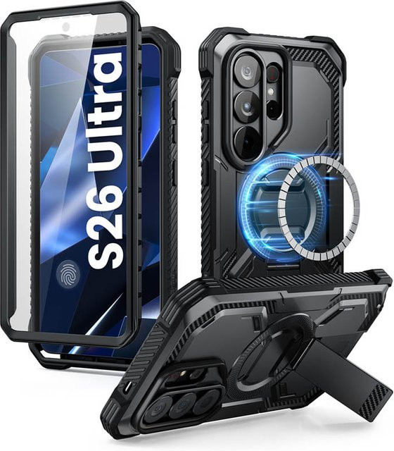 I-BLASON Armorbox robuste Ganzkörper-Schutzhülle mit integriertem Displayschutz für Samsung Galaxy S26 Ultra in Schwarz - Bild 1