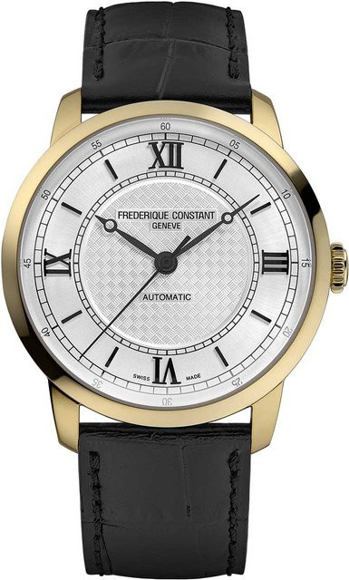 Frederique Constant Armbanduhr, Automatik, Edelstahl, Leder, 39 mm, Herren - Bild 1