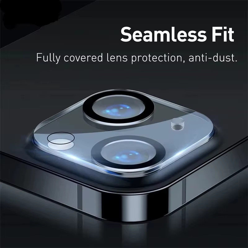 3er Set Kamera Schutzglas für Apple iPhone 15 14 13 12 11 Pro Max mit Nachtmodus-Ring in Transparent - Bild 2