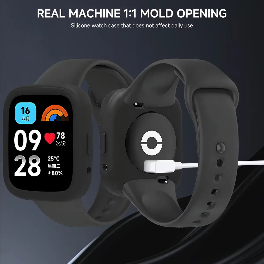 CAOWTAN Silikonhülle für Redmi Watch 3/3Active/3Lite, Uhrenzubehör - Bild 2