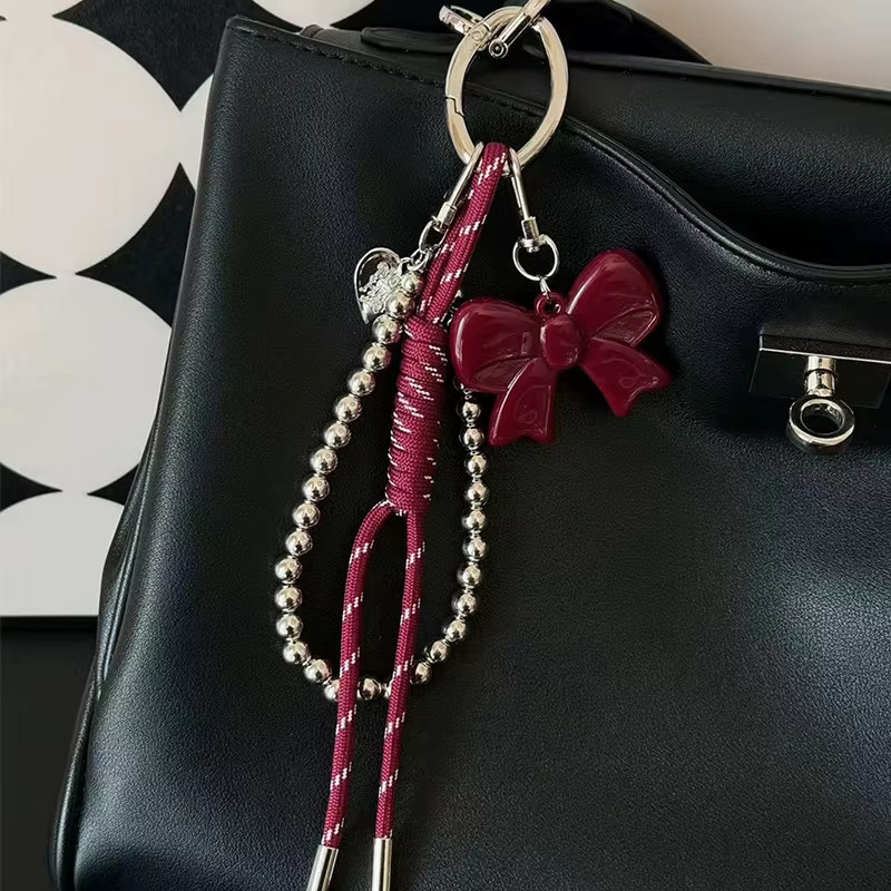 Ankela Taschenanhänger, Silber, Perlenkette, Damen - Bild 2