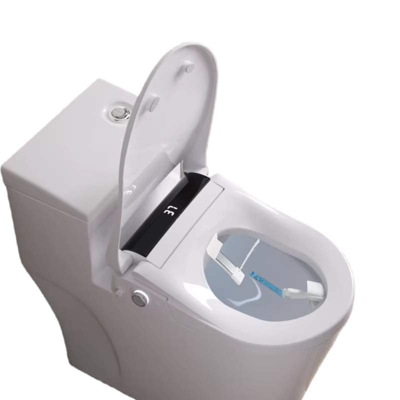 WETIPS Smart AI Dusch-WC mit automatischem Deckel und Bidet-Funktion, Dual-Spülung, Weiß, B/T/H: 49,5 x 37,0 x 42,0 cm - Bild 6