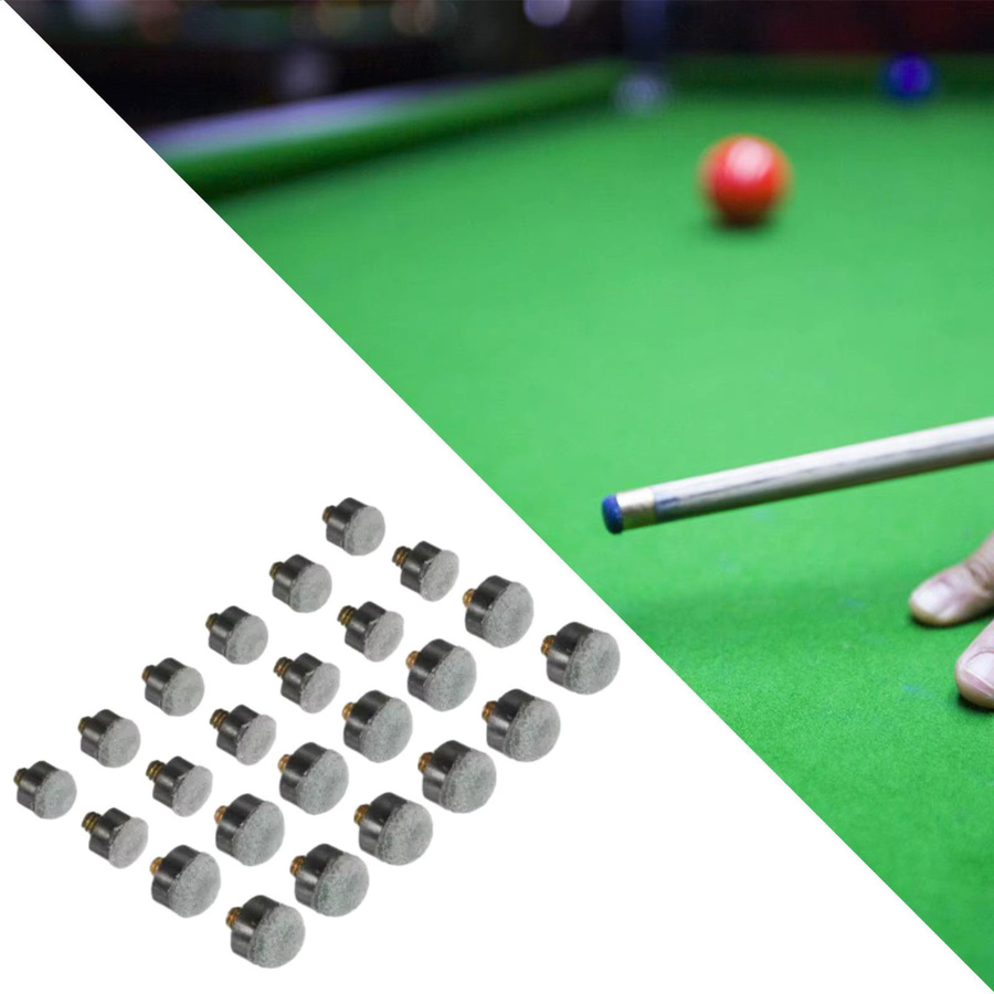 Tooyful Billard-Queuespitzen zum Aufschrauben, 24-teiliges Set, Grau - Bild 2