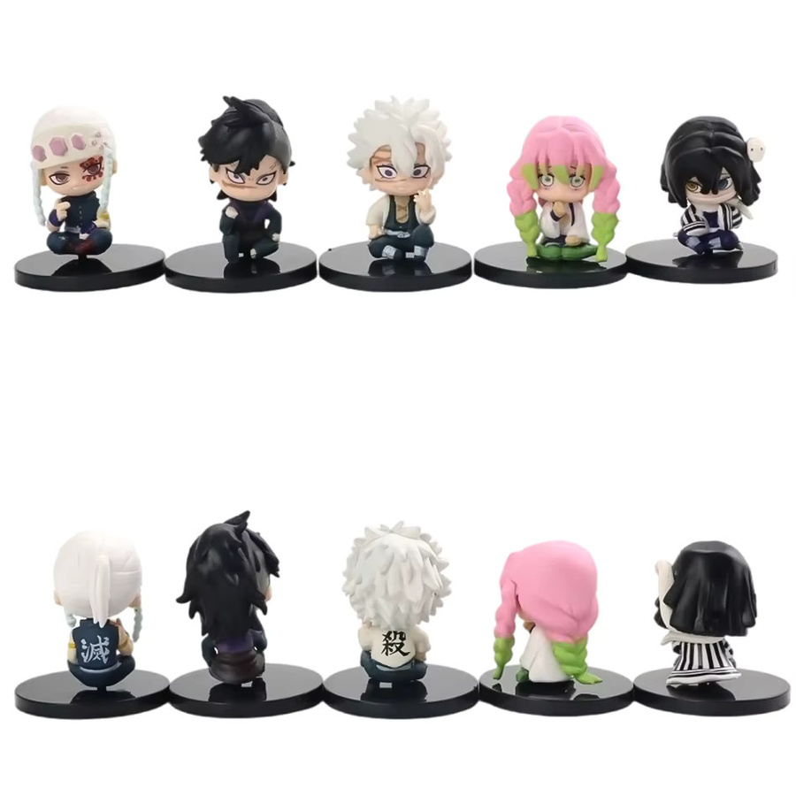 Bandai Demon Slayer, Q Version Sitzende Geist Puppe, 5-teiliges Set - Bild 2