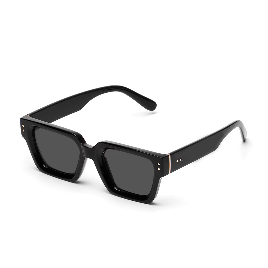 Ruiao Sonnenbrille, Eckige Form, Vollrand, Schwarz, Herren, Kunststoff - Bild 4