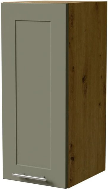 Feldmann-Wohnen Hängeschrank Oslo W2 Eiche Artisan und Reed Green Matt mit Soft-Close-Türen, B/T/H: 30 x 32,5 x 72 cm - Bild 1