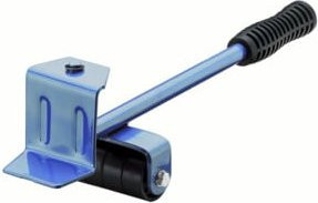 BS Rollen Handlifter aus Stahl mit vier Kunststoffrollen in Blau, pulverbeschichtet - Bild 1