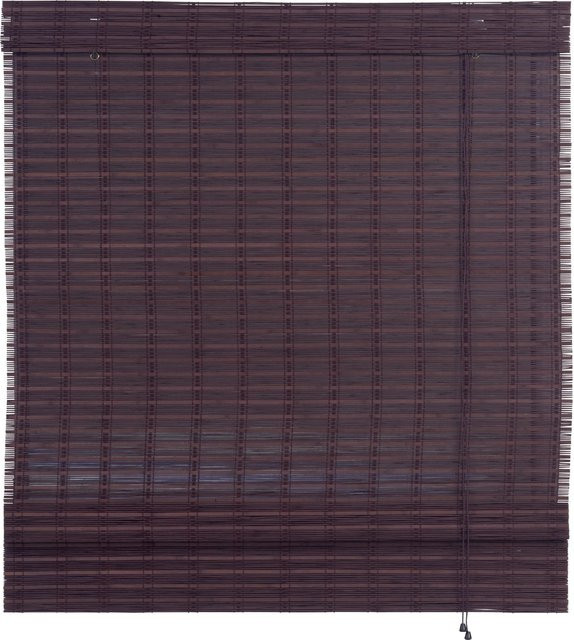 OBI Bambus-Raffrollo Mataro in Teak Braun, Breite: 120 cm, Höhe: 160 cm - Bild 1