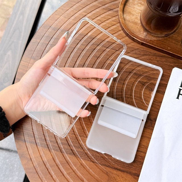 Stoßfeste Scharnierschutz-Handyhülle für Samsung Galaxy Z Flip 7, 6, 5, 4, 3 und FE Flip6 in Transparent - Bild 1
