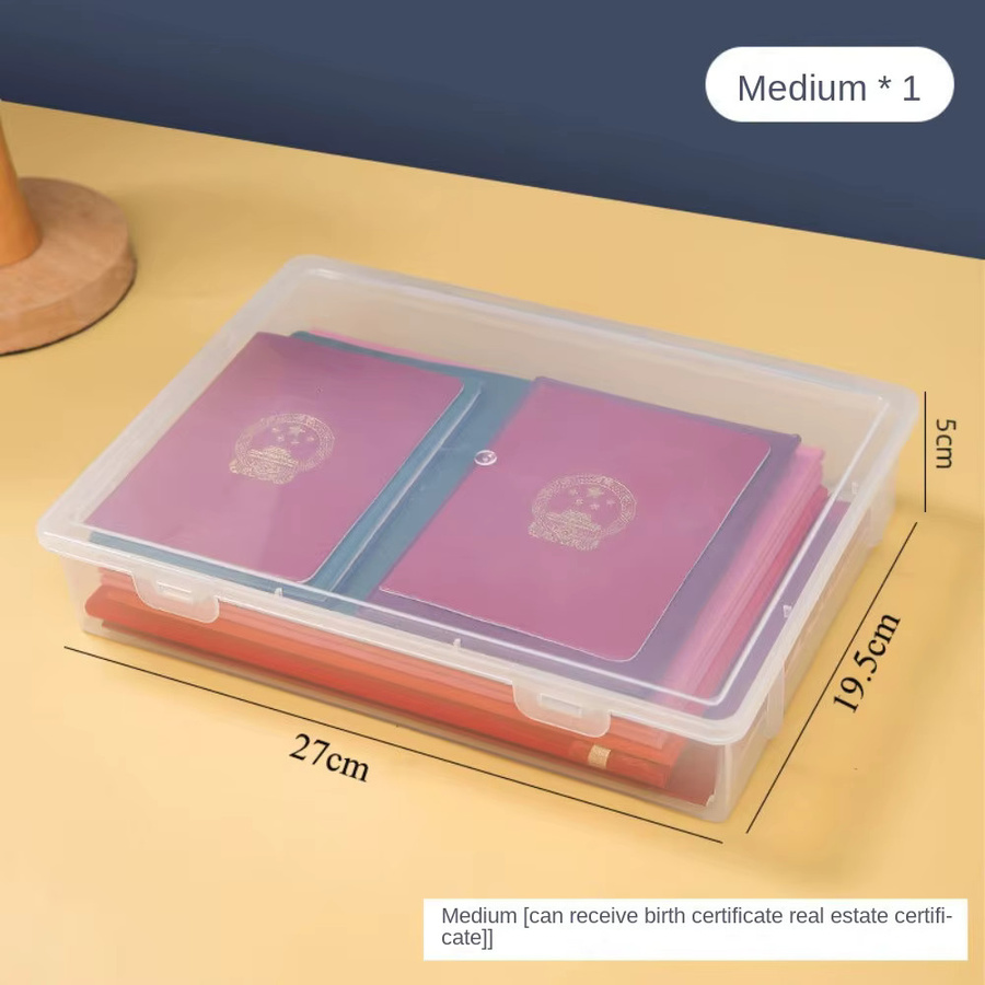 Staubdichter Dokumenten-Organizer aus Kunststoff in A4, transparente Aufbewahrungsbox für deine Unterlagen - Bild 3