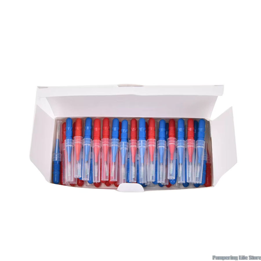 KuZHEN Interdentalbürsten Zahnseide Sticks, 50 Stück, Unisex - Bild 2
