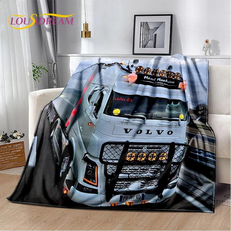 BestDream001 Volvo LKW Flanell-Überwurfdecke, Mehrfarbig, B/H: 75 x 90 cm - Bild 2
