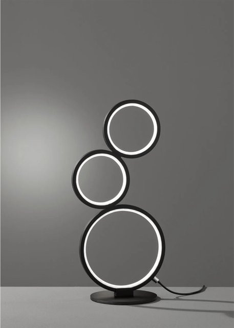 Trio Leuchten Rondo LED-Tischlampe aus Metall in Schwarz matt, dimmbar - Bild 1