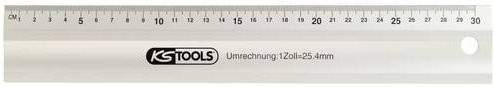 KS Tools Präzisions-Maßstab aus Stahl in Silber, Länge: 80 cm - Bild 1