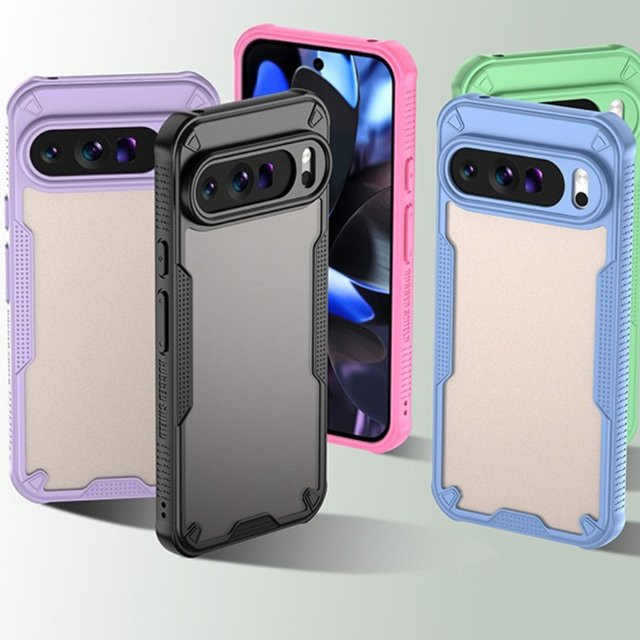 Panbon Matte Armor Hard Cover Case für Google Pixel 9 Pro XL, Pixel 8 Pro, 8, 8a und 9A in Grün - Bild 1