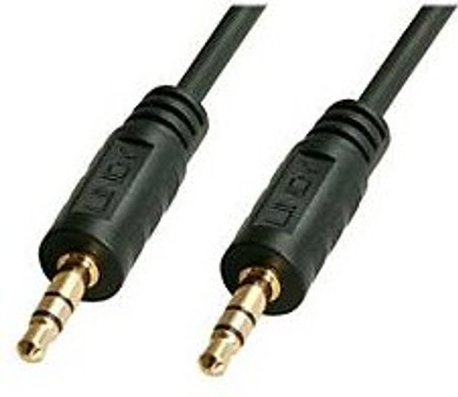 Lindy 35644 Audio Anschlusskabel mit 3,5 mm Klinkensteckern in Schwarz, 5,00 m - Bild 2