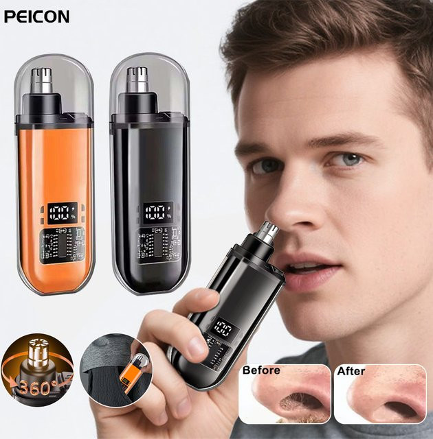 Peicon Elektrischer Nasen- und Haartrimmer für Herren, USB-aufladbar - Bild 1
