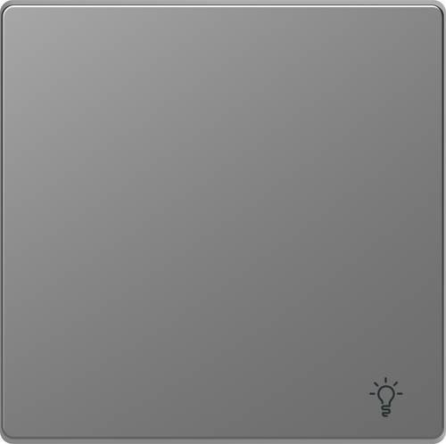Merten Abdeckung für Wechselschalter System Design in Edelstahl, Farbe Silber/Grau, MEG3302-6036 - Bild 1