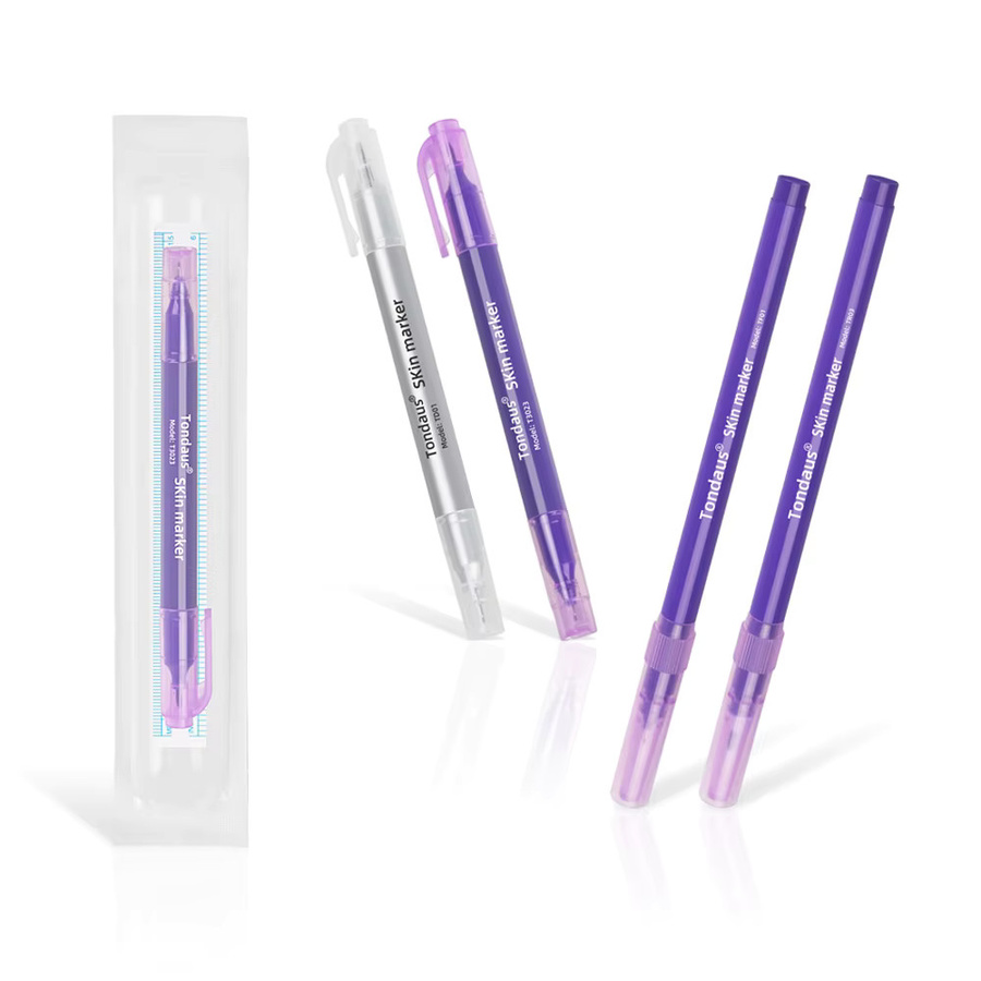 JUN.M Microblading Marker Stift mit Papier Lineal, Unisex - Bild 1
