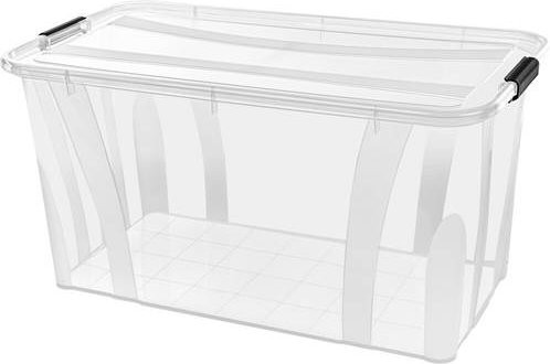 Siena HOME Aufbewahrungsbox Anzio transparent/schwarz 32l B/H/T: 51,0 x 38,5 x 23,0 cm - Bild 1